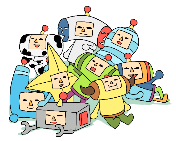 a pile of katamari cousins