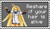 reshare if your hair is alive